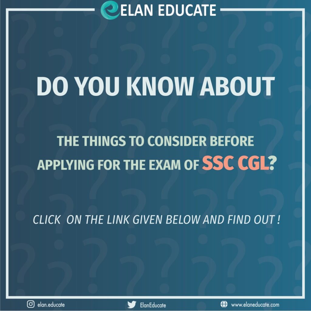 Things to Consider before Applying for the SSC CGL